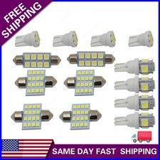 14pcs Bright White Interior Led Lights Package Kit For 2003-2012 Honda Accord