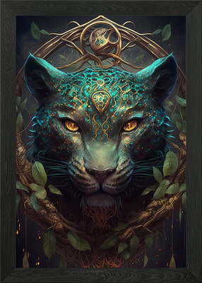 Gerahmtes Wandbild Leopard Gepard Jaguare Poster Leinwanddruck Bild