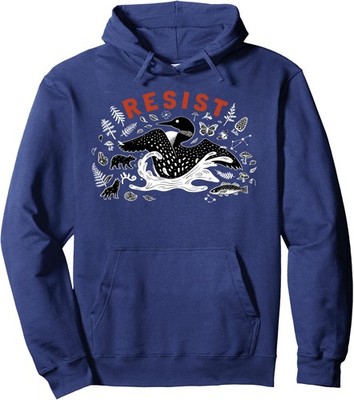 Minnesota Loon Resistance Funny Rebel Loon Ice Unisex Hooded Sweatshirt