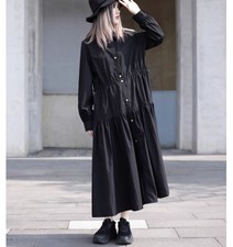 Japanese women Street style long sleeve dress blouse