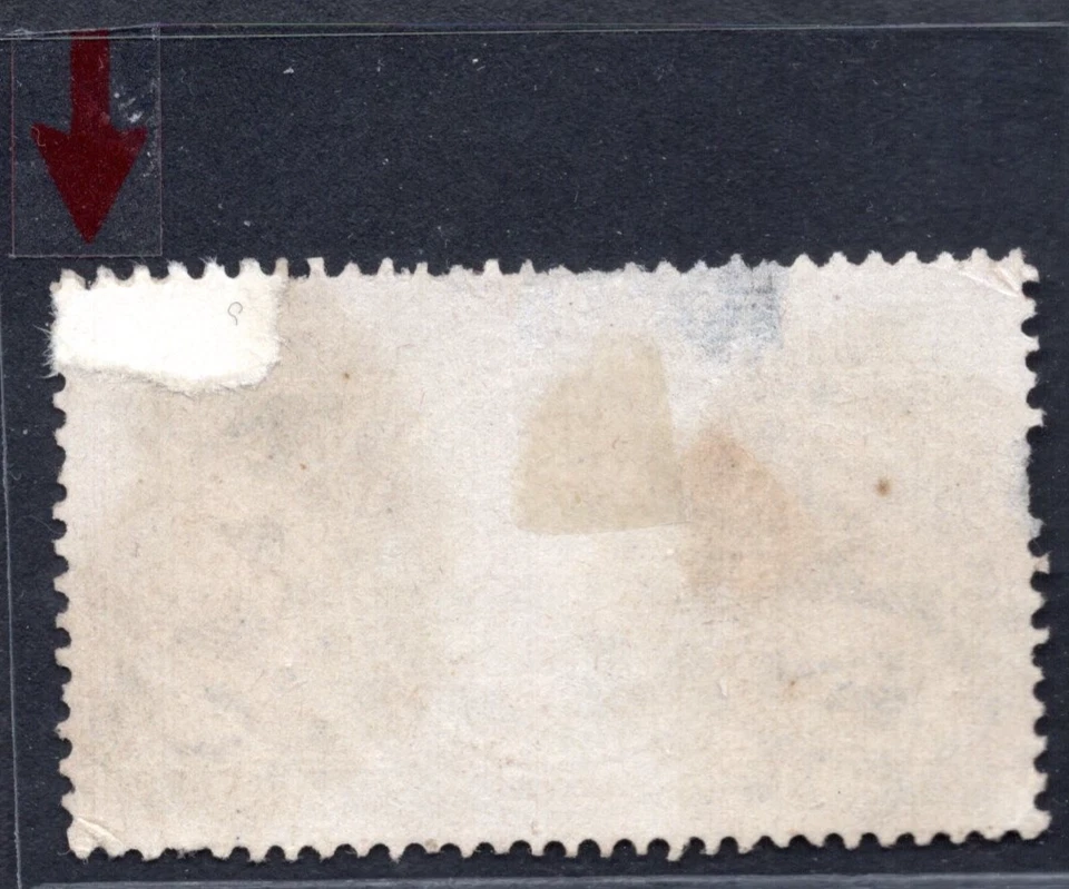 FRANCE 1869 FIVE FRANCS SCOTT #37 USED WITH REPAIRED LOOSE CORNER PERF - Image 2 of 4