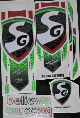 Cobra Extreme-Cricket Bat Sticker-Green