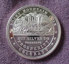 Rocky Mtn. Coin Mining -Buy Silver Prosper RARE  1 Troy Oz. .999 Fine Silver Rd.