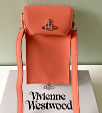Brand New Boxed Vivienne Westwood Orb Saffiano Crossbody Credit Card Phone Bag
