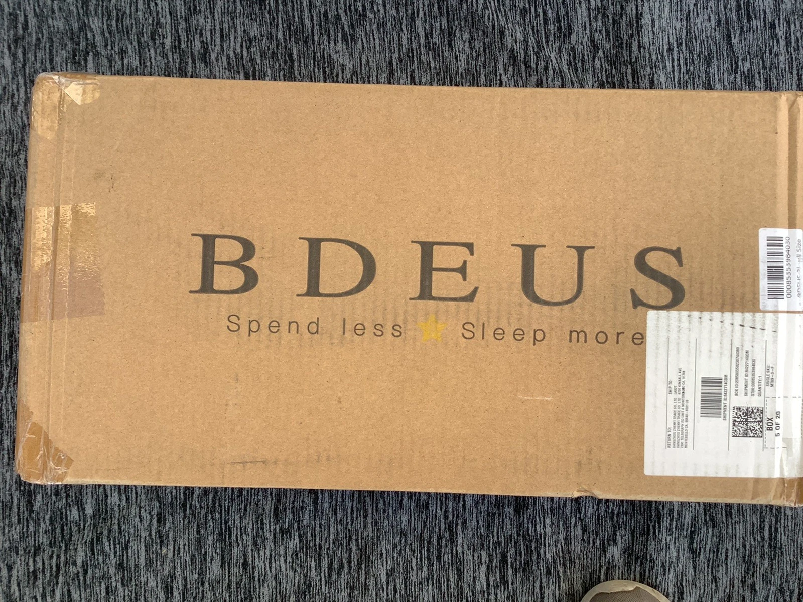 Bdeus Duel Layer Memory Foam Mattress Topper Full Size 3” New