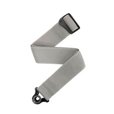 D'Addario Auto Lock Polypro Guitar Strap, Silver PWSAL405