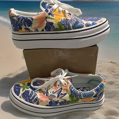 NEW: VANS Tropical Super ComfyCush Era Sneakers Mellow Yellow True White