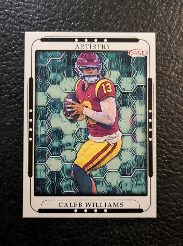 Caleb Williams (RC) 2023 SAGE Artistry Rookie Card #32 USC Chicago Bears 🐻🐻