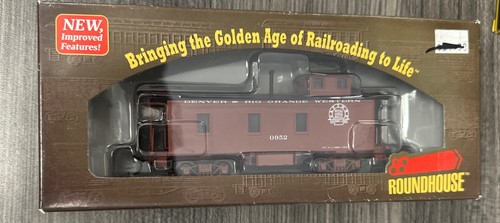 Roundhouse RTR HO #84391 3 Fenster Standard Holz Dienstwagen Rio Grande Neu im Karton CC