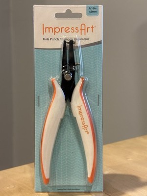 ImpressArt Hole Punch Pliers Metal Blanks Tool DIY Jewelry Stamping 1/16  Holes
