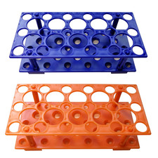 Test Tube Rack, Centrifuge Tube Holder (2 Pack - Blue and Orange) for 10Ml, 15Ml