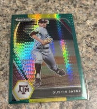 2021 DUSTIN SAENZ PRIZM DRAFT PICKS GREEN YELLOW HYPER PRIZM #PDP112