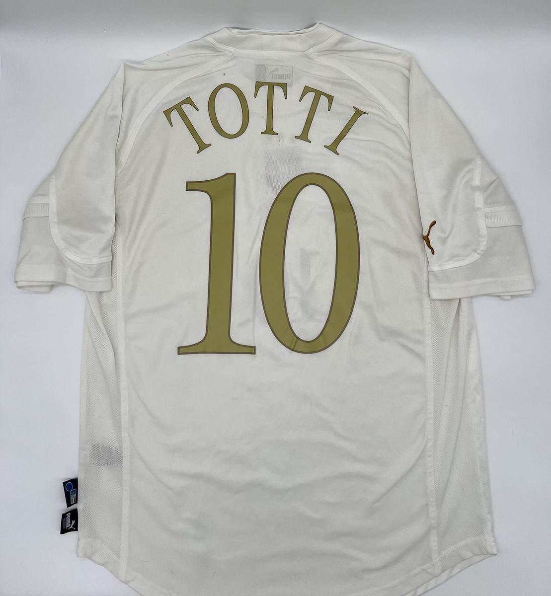 Italy 2004/2005 Totti #10 Authentic Puma Jersey XL Men White | eBay