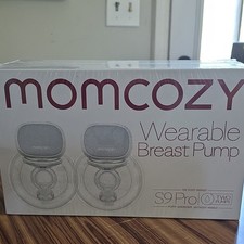 Momcozy S9 Pro Wearable Double Electric Breast Pump, Battery, White, 24mm
