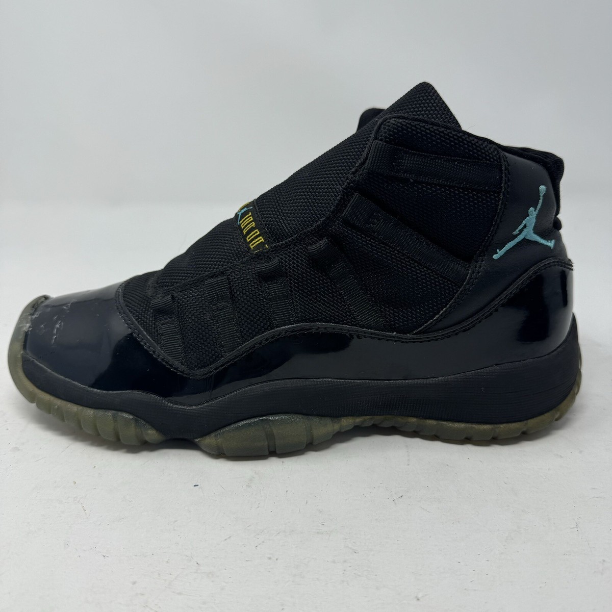 2013 Air Jordan Retro XI 11 GS Gamma Blue Black Youth 378038 006 Sz 6Y ROUGH