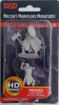 DUNGEONS & DRAGONS MARVELOUS MINIATURES ~ HALF-ORC FEMALE BARBARIAN HD