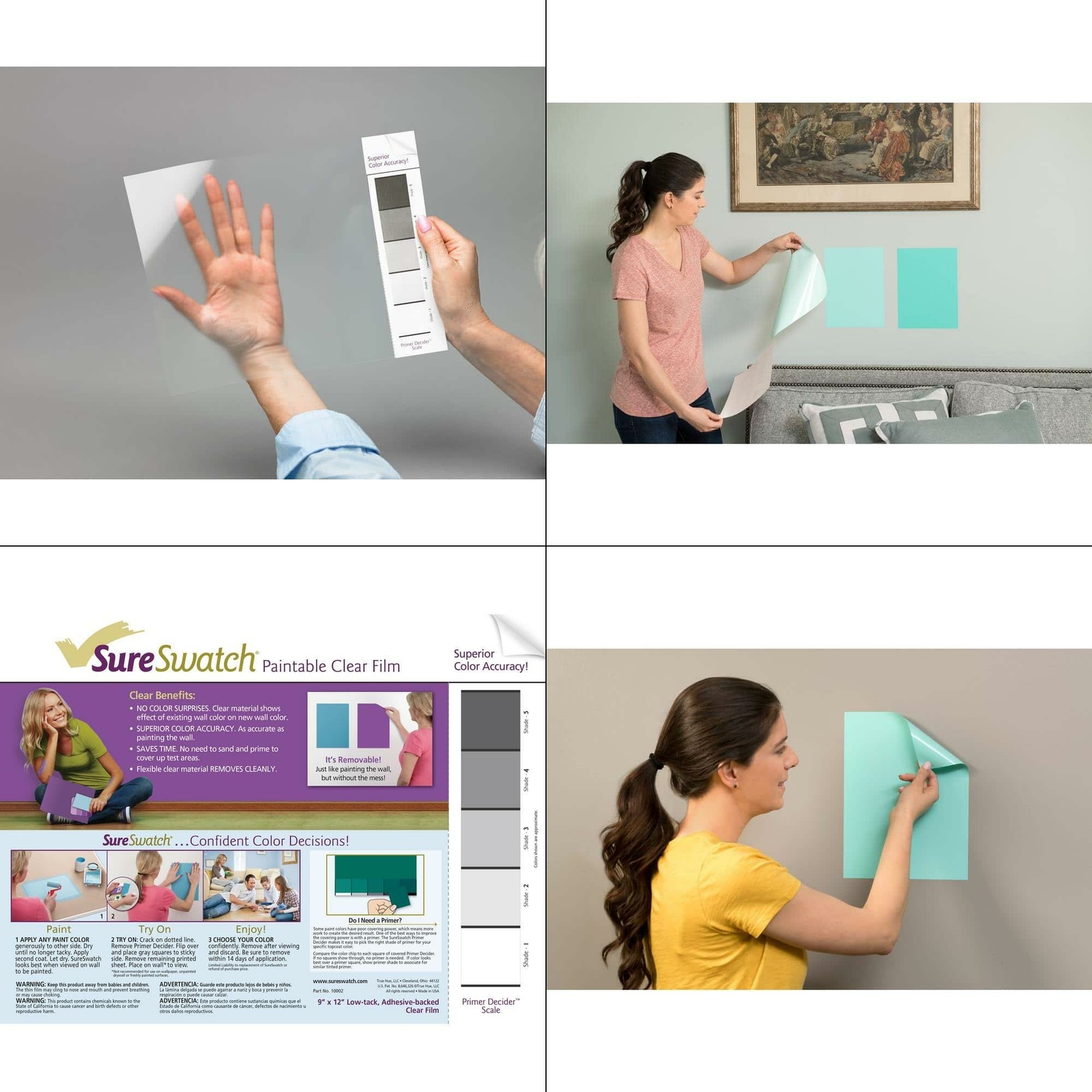 9 In. X 12 In. Paintable Clear Film (15-pack) | 856016004033 | eBay