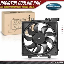 Radiator Cooling Fan w/ Shroud Assembly for Subaru Forester WRX Impreza H4 2.5L