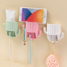 Wall Mounted Toothbrush Holder Toothpaste Rack Bathroom Accessorie  