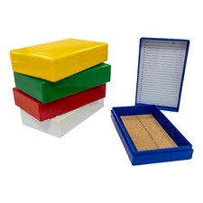 25 Place Slide Storage Boxes with Cork Lining