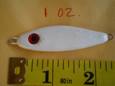 Lot De 30 Cuillères/ Jigs Pêche – 1-1/2, 1, 3/4 Oz – Rouge/Blanc – Fabriqué US