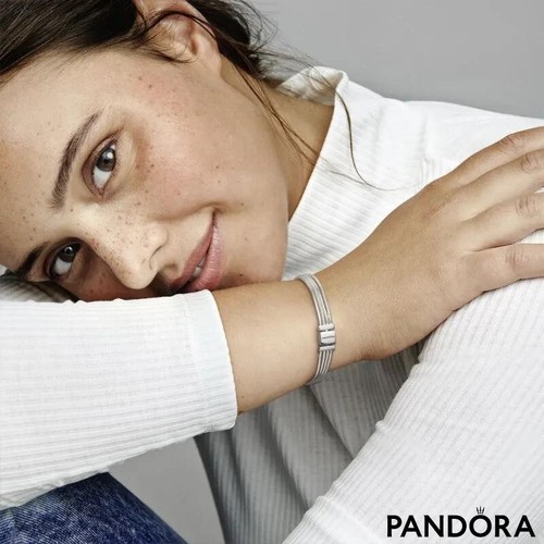 New Genuine Authentic Pandora Reflexions Multi Snake Chain Bracelet 597943-15cm - Picture 4 of 7