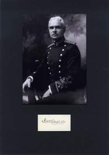 US ARMY OFFICER George Washington Goethals autograph, signed card mounted