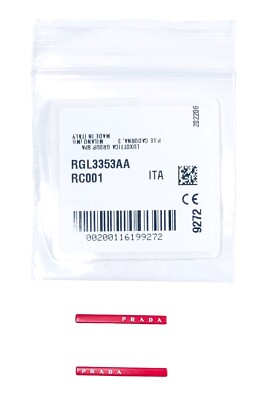 Rossa トップス 新品未使用タグ付き Prada Linea Rossa PS 56MS Replacement Temple Side Red Logo + Logo