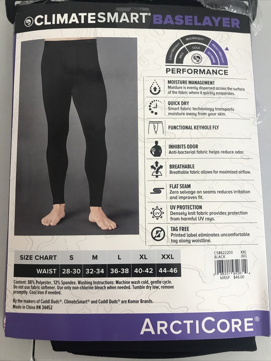 Climatesmart Heavy Weight H3 ArctiCore Base Layer Bottoms Mens