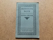 VINTAGE WELCH'S INSTITUTE NOTE & SONG BOOK BROCHURE PAMPHLET 