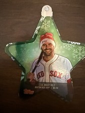 2021 Topps Holiday J.D. Martinez Oversized Ornament Die Cut #WHO-JM Red Sox