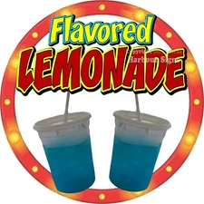 Flavored Lemonade DECAL Snack Concession Food Truck Sticker c2  (Choose Size)