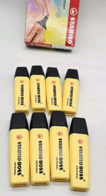 x8 STABILO BOSS Original Pastel Highlighter Pens Highlighter Markers Set Of 8