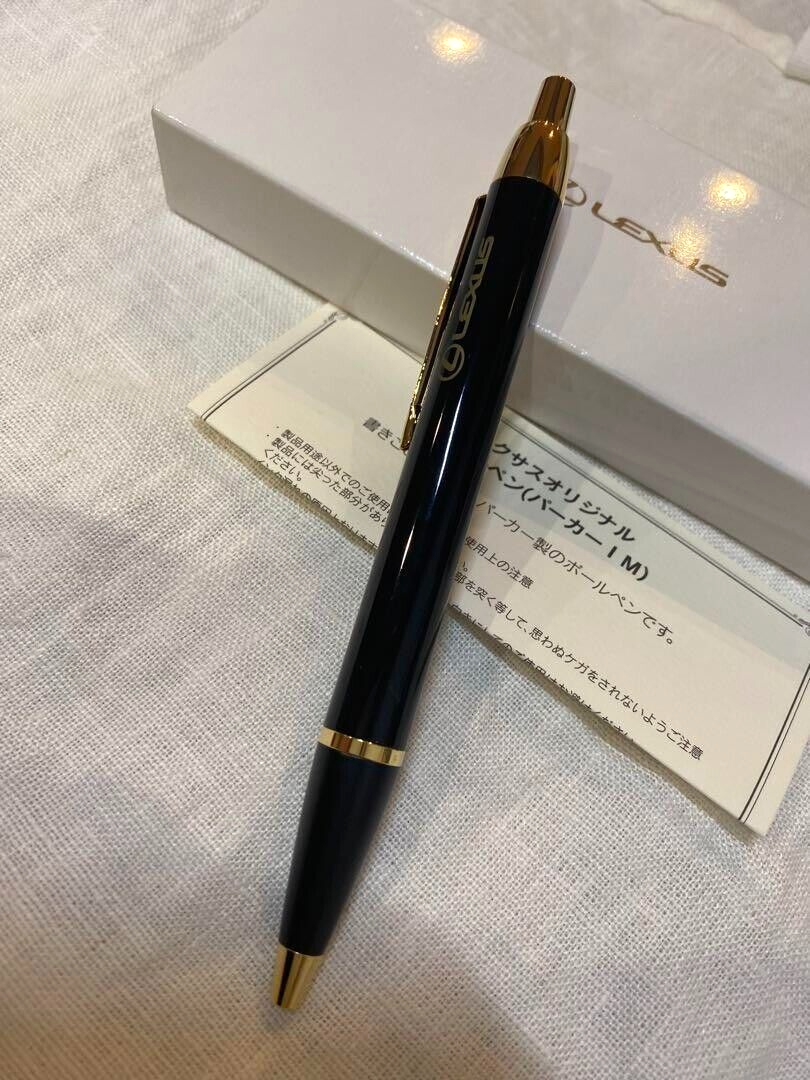 TOYOTA LEXUS Novelty PARKER IM Black/Gold Knock type Ballpoint Pen