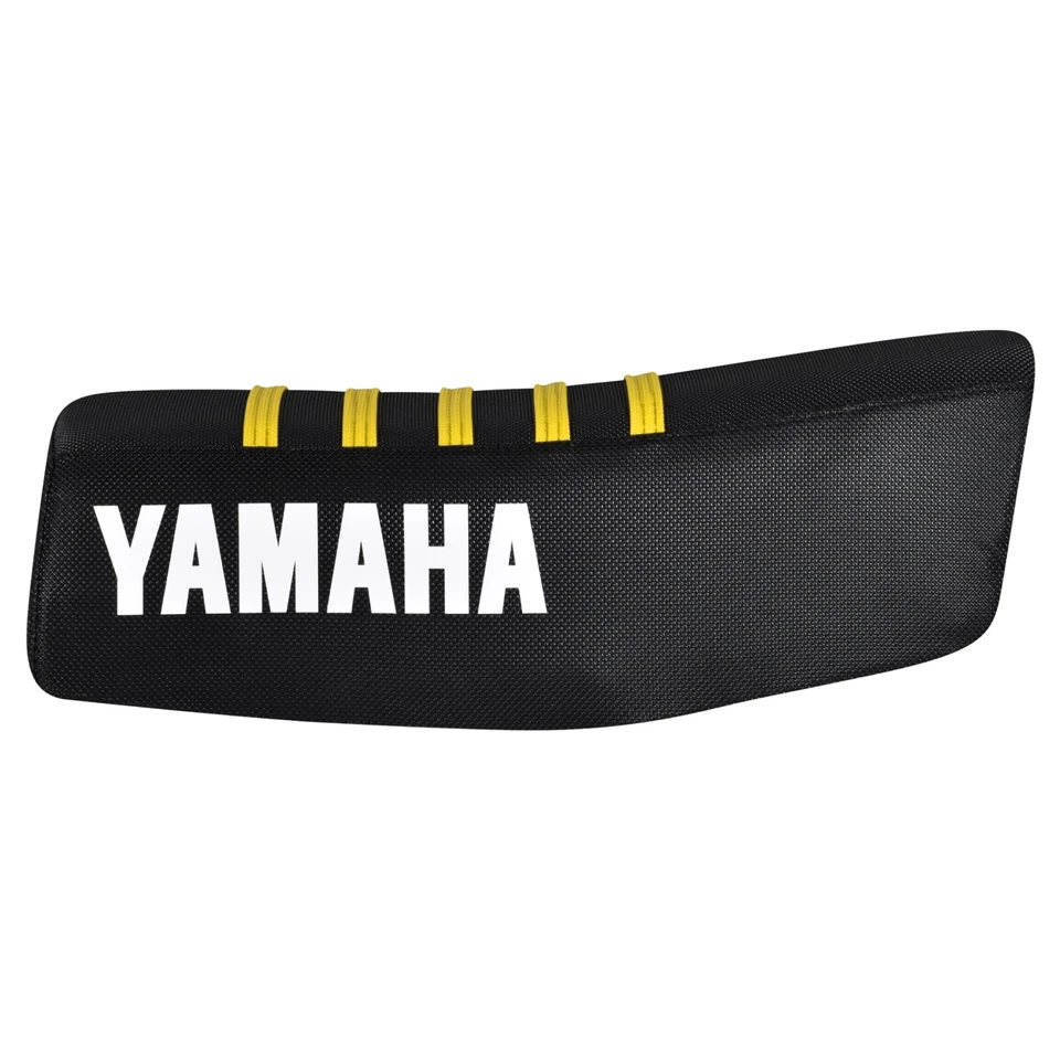 Capa de assento Yamaha IT 175 Gripper compatível com 1977 1978 1979 preto/amarelo nervuras #332 - Imagem 2 de 4