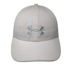 Under Armour Women's Slideback Hat White One Size Adjustable Embroidered 6 Panel