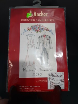 Counted Wedding Sampler Kit embroidery Sewing 