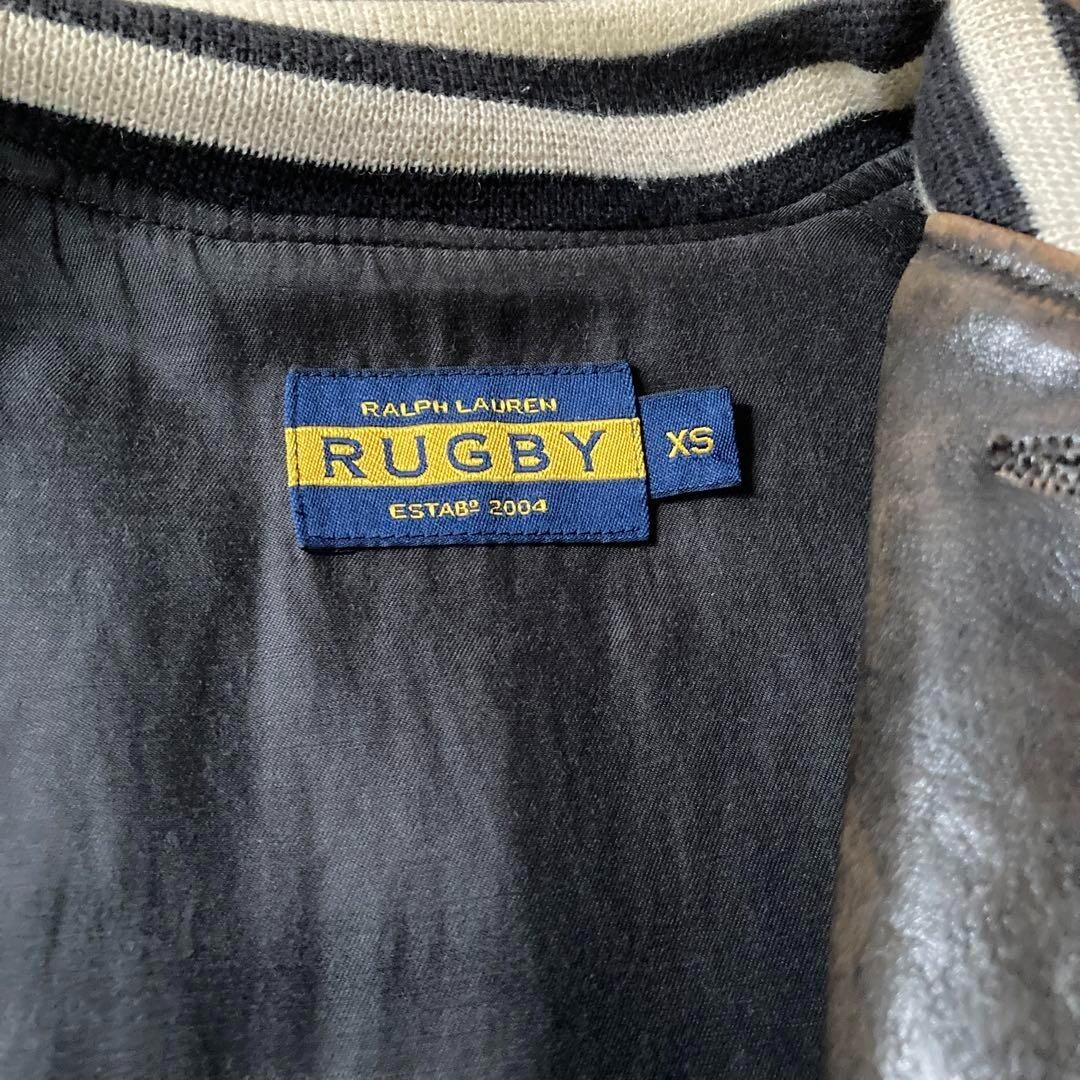 希少❗️ RALPH LAUREN RUGBY Varsity Jacket XL Polo Ralph Lauren Rugby Varsity Letterman Jacket | JM