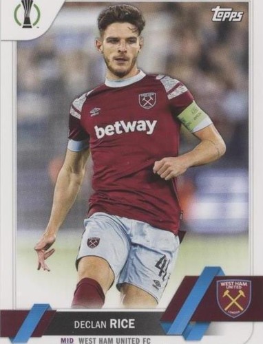 ウェストハムユナイテッド ライス 41 2022/23シーズンホームユニフォーム 2022-23 Topps UEFA Club Competitions #41 Declan Rice West Ham
