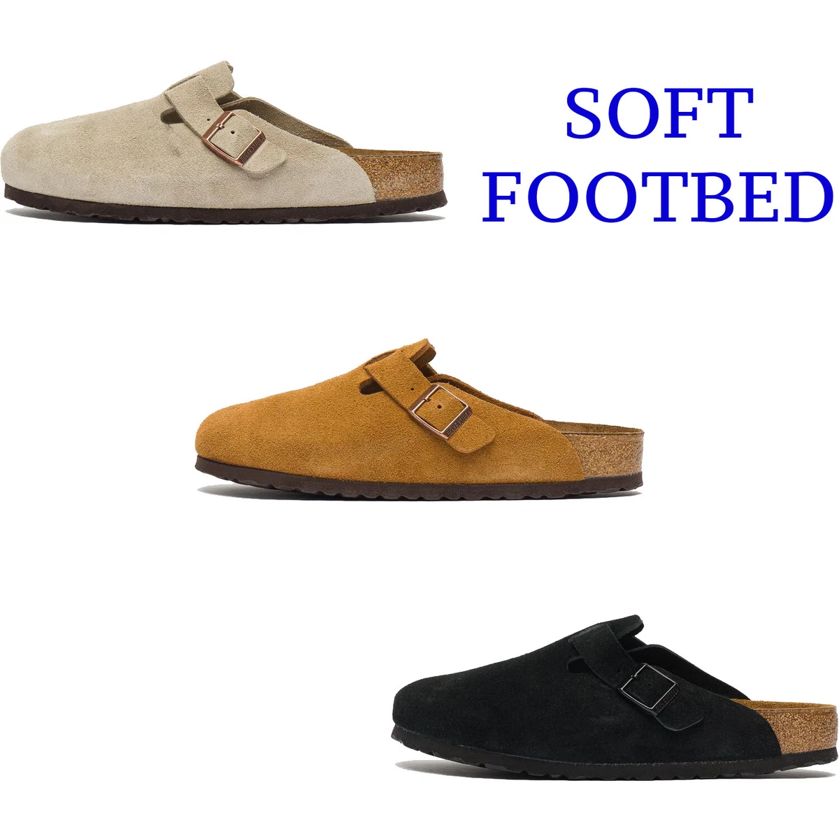 Boston soft footbed suede hotsell leather