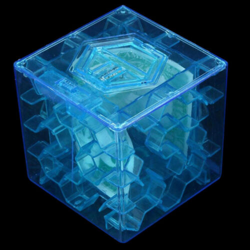 3D Cube Puzzle Money Maze Bank Saving Coin Collection Case Box Fun Brain Game UK - Picture 10 of 11
