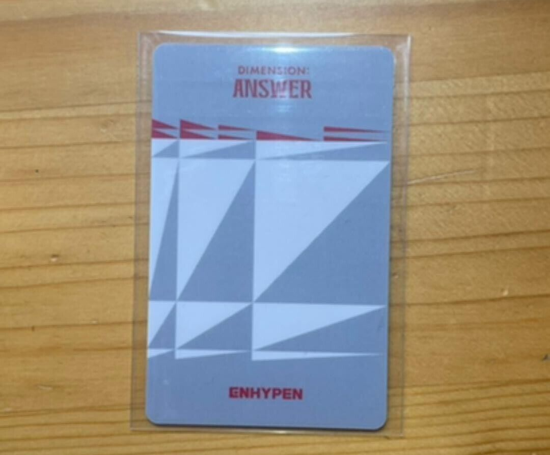 ENHYPEN NIKI dimension: Answer soundwave lucky draw photo card