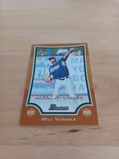 2009 San Diego Padres Bowman Orange #218 Will Venable #rd /250 Rookie $$$