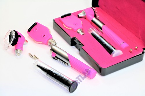 PINK EXAMINATION OPHTHALMOSCOPE + OTOSCOPE + FREE EXTRA BULBS + EXTRA SPECULA - Afbeelding 8 van 11