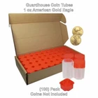 American Gold Eagle 1oz, Square Coin Tubes by Guardhouse, 50 pk