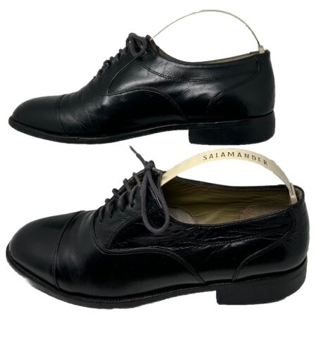 VALENTINO Since 1932 MEN’S BLACK LEATHER CLASSIC OXFORD SHOES US 7.5 - Picture 3 of 10
