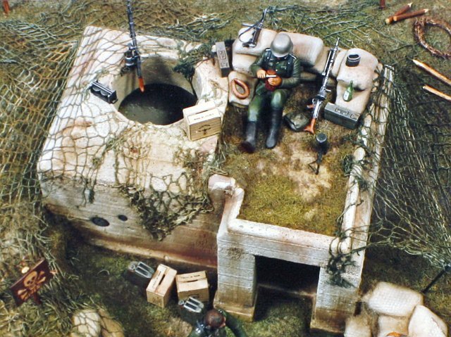 Verlinden 54mm (1/35) Tobruk Pit Bunker WWII [Plaster Diorama] 116