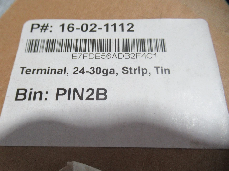 Molex Heilind Tin 24-30 Reel Crimp Terminals 16-02-1112 *Qty of 1700* - Image 4 of 4