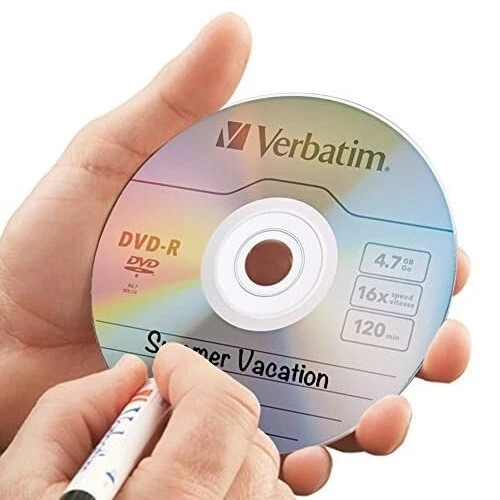 Verbatim DVD-R 4.7GB 16x 120Min AZO Recordable Media Disc 50 Disc Spindle 95101