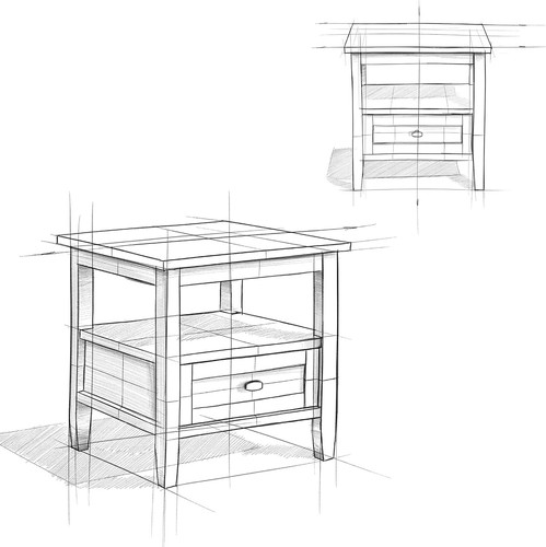 Transitional Solid Wood Rectangular End Table - Rustic Charm for Home Decor - Picture 13 of 14
